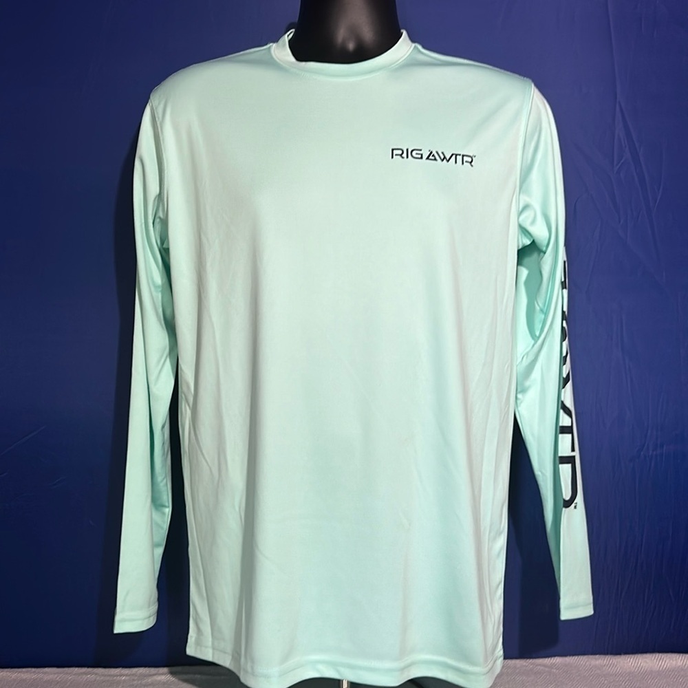 Rig & Water Men's Long Sleeve Performance Shirt - Mint Green